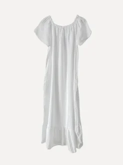 3429 Off-Shoulder Dress, White