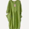 4958 Oversized Short Sleeves Dress, Olive