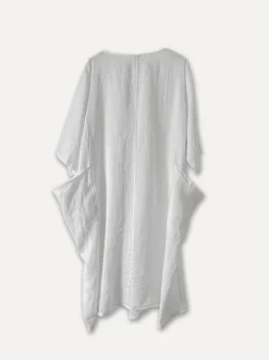 4958 Oversized Short Sleeves Dress, White