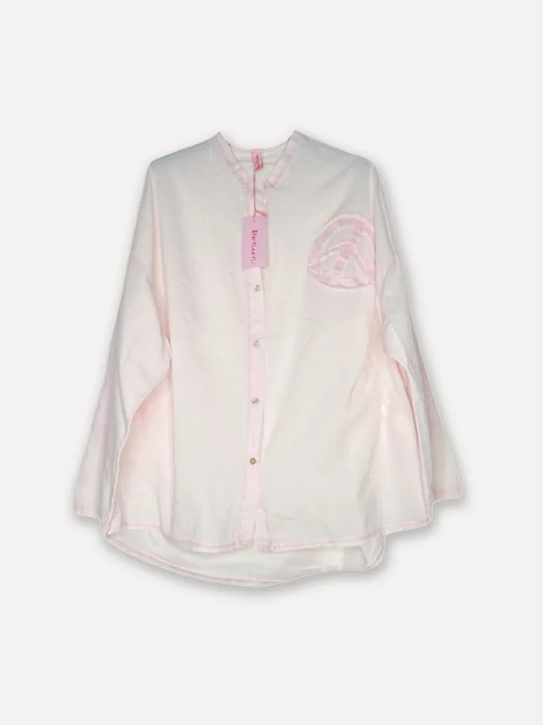 Peace Forever Shirt, Light Pink