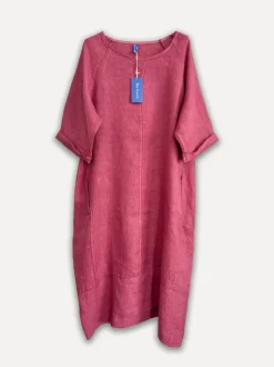 Perla Winter Linen Dress, Cipolla