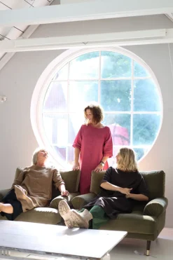 Perla Winter Linen Dress, Cipolla