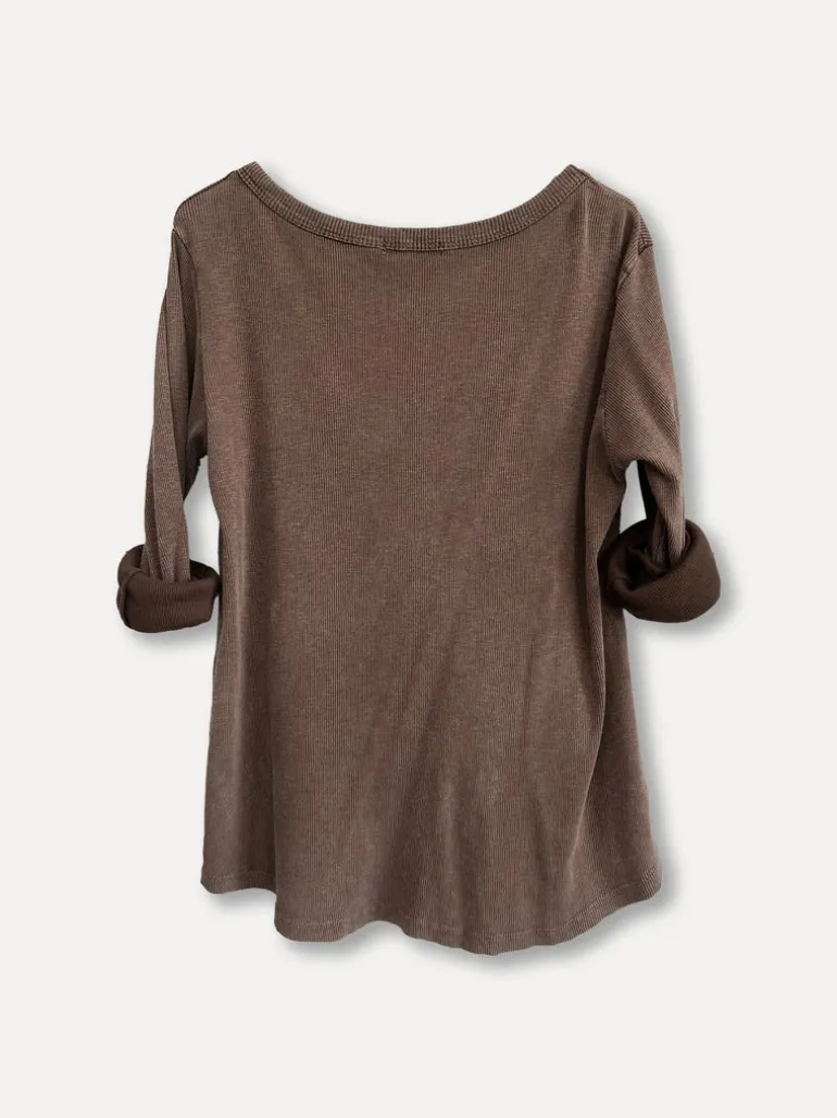 Ribb Basic T, Brown