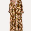 Rimini Viscose Maxi Dress, Brown