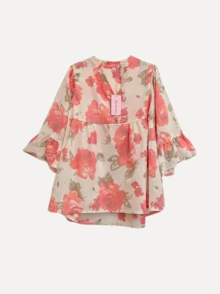 Rosyposy Love Blouse, Beige/Coral