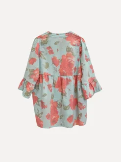 Rosyposy Love Blouse, Sky Blue/Coral