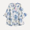 Rosyposy Love Blouse, White/Blue
