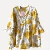 Rosyposy Love Blouse, White/Sunflower