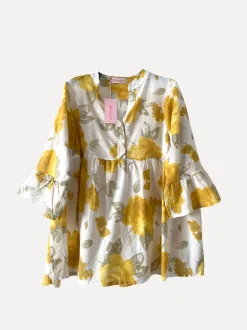 Rosyposy Love Blouse, White/Sunflower