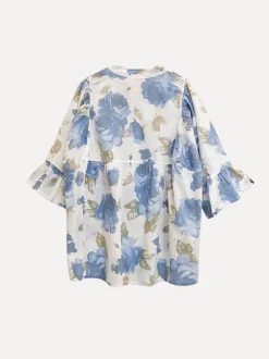 Rosyposy Love Blouse, White/Blue