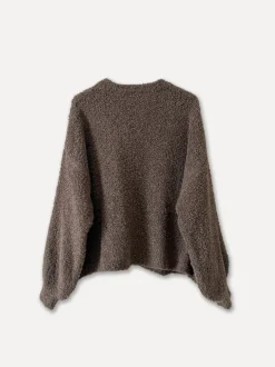 72610 - Round Neck Spring Sweater, Brown