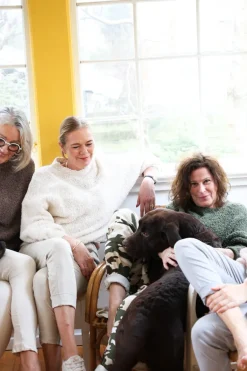 72610 - Round Neck Spring Sweater, Off White