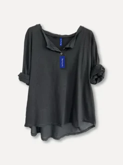 Secret Lace Shirt, Black