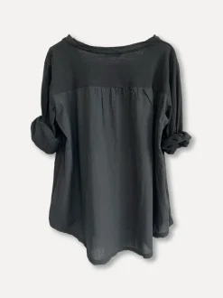 Secret Lace Shirt, Black