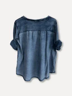 Secret Lace Shirt, Navy