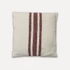 Seville Striped Square Cushion, Red