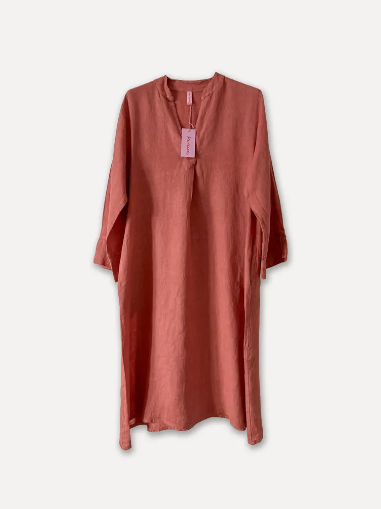 7023 Short Dress, Tomato