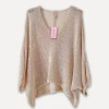 Spring Knit V-Neck, Beige