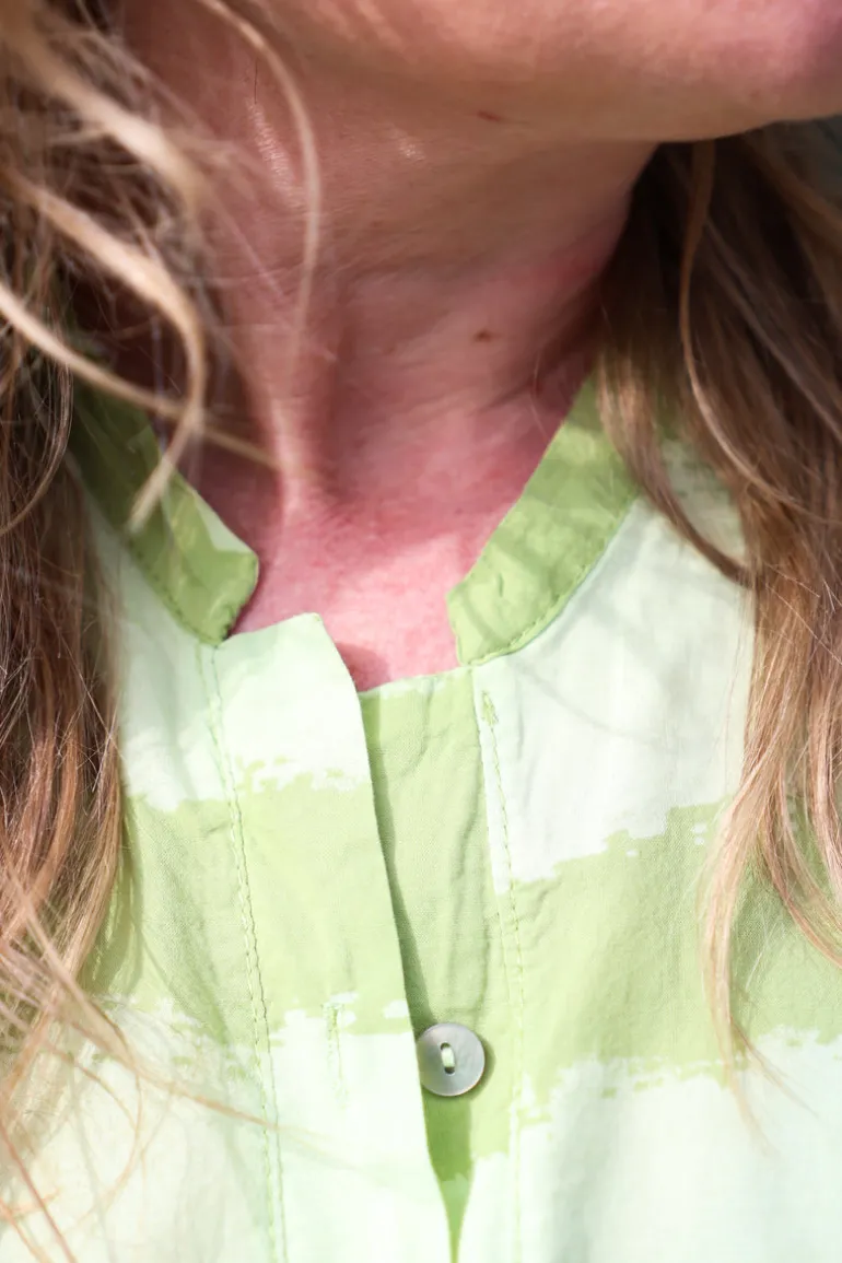 Striped Sunshine Shirt, Green/Olive