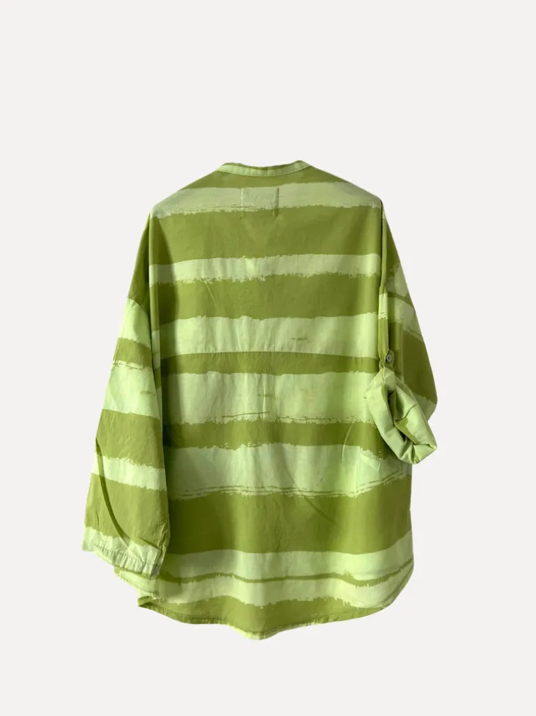 Striped Sunshine Shirt, Green/Olive