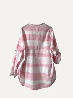 Striped Sunshine Shirt, White/Pink