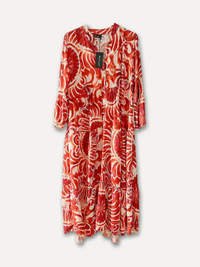 Sunny Cloud Dress, Red