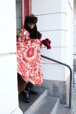 Sunny Cloud Dress, Red