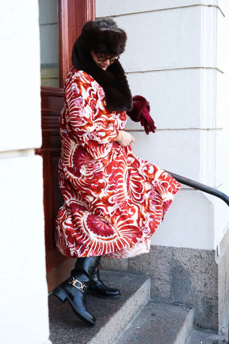 Sunny Cloud Dress, Red