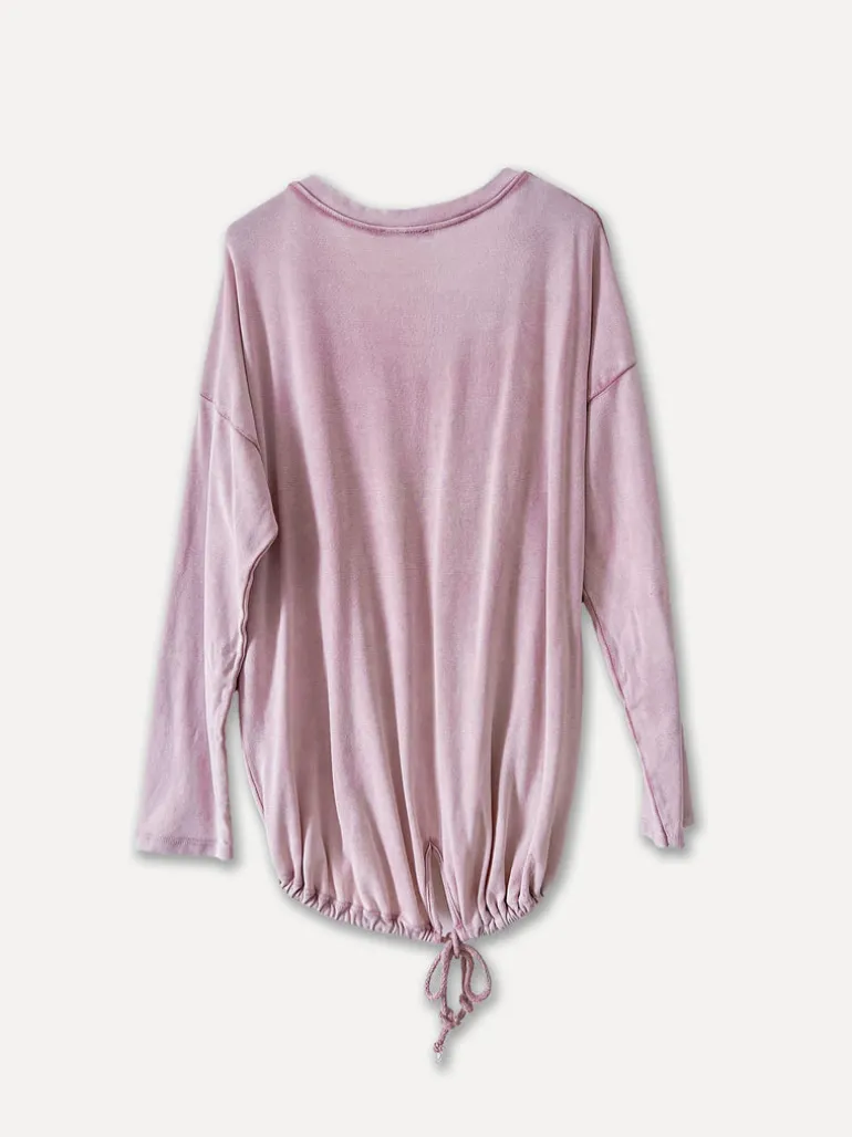 4079 - V-Neck Button Down Sweater, Pink