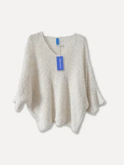 72630 - V-Neck Cosy Spring Jumper, Beige