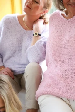 72630 - V-Neck Cosy Spring Jumper, Syren