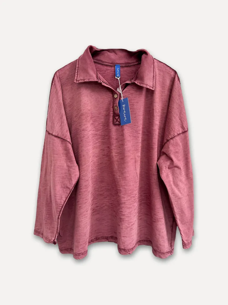 Weekend Vintage Shirt, Raspberry