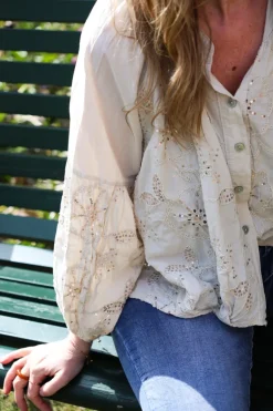 Wow Blouse, Beige