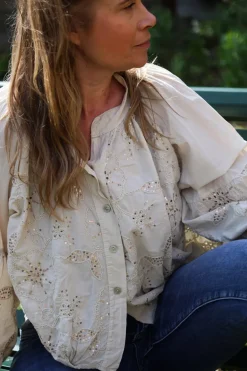 Wow Blouse, Beige