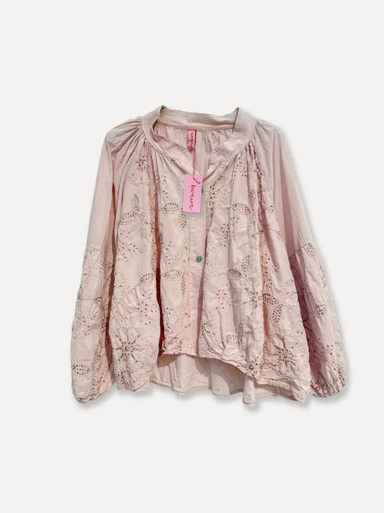 Wow Blouse, Dusty Pink