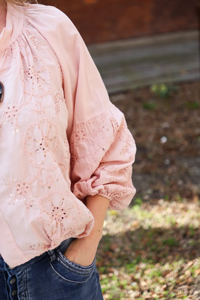 Wow Blouse, Dusty Pink
