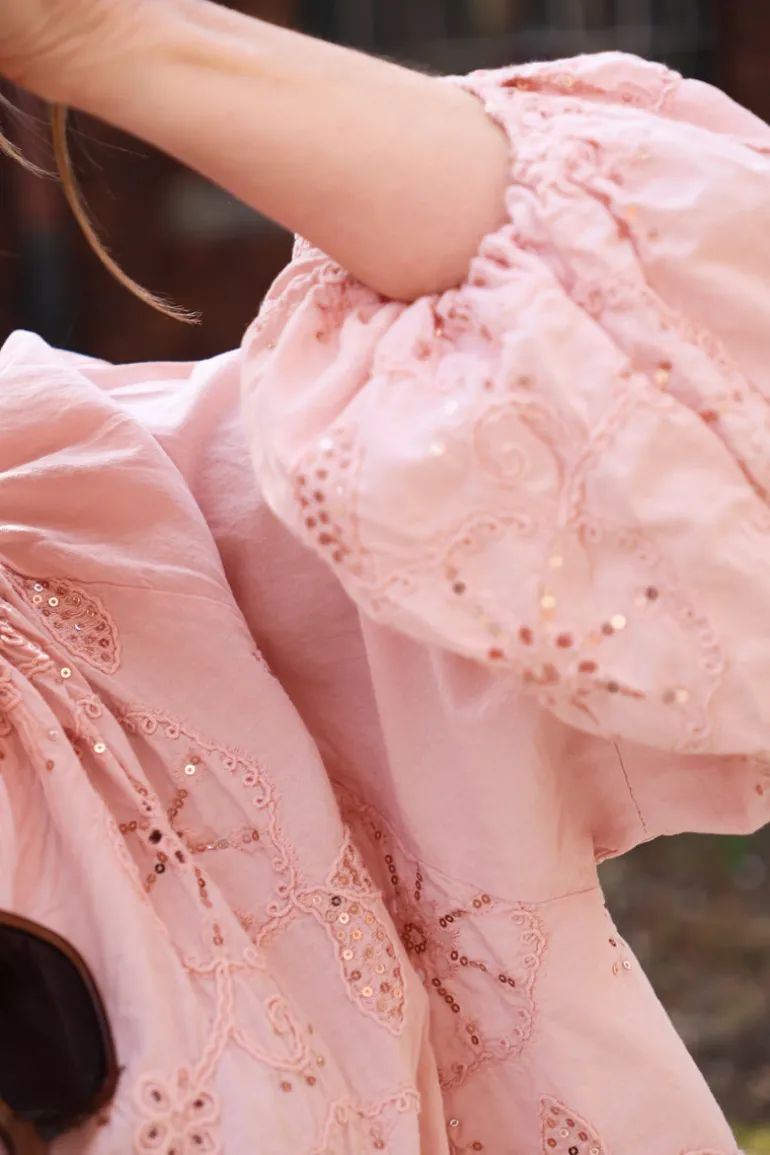 Wow Blouse, Dusty Pink