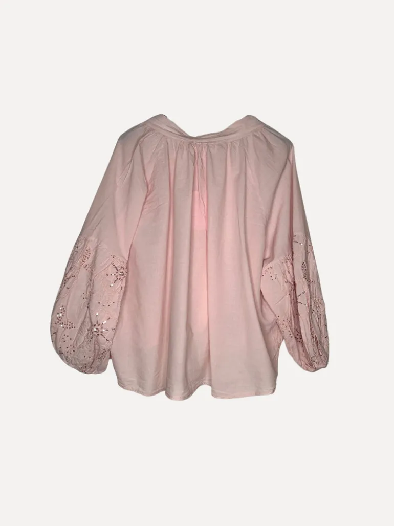 Wow Blouse, Dusty Pink