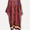 Zebra Stripe Dress, Fuchsia