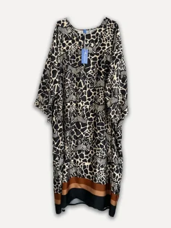 Zebra With Friends Dress, Black