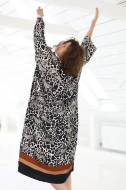 Zebra With Friends Dress, Black